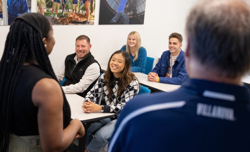 Students learning in the Career Center