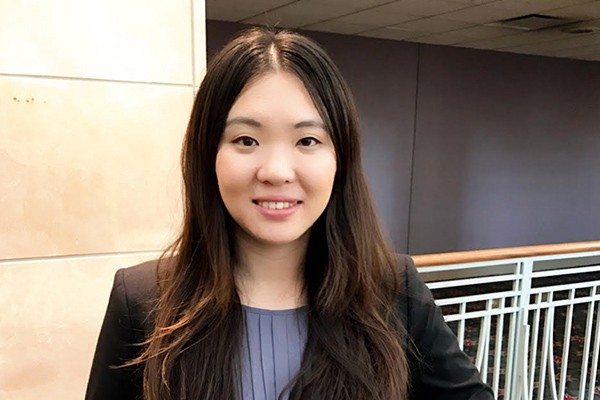 Yue Schuman, graduate of Villanova's doctoral program in engineering.