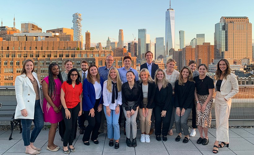 2023 Villanova at the Agency student group in New York City