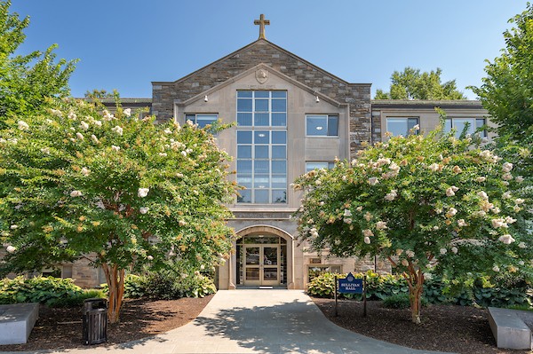 Exterior view of Sullivan Hall on Villanova's main campus.