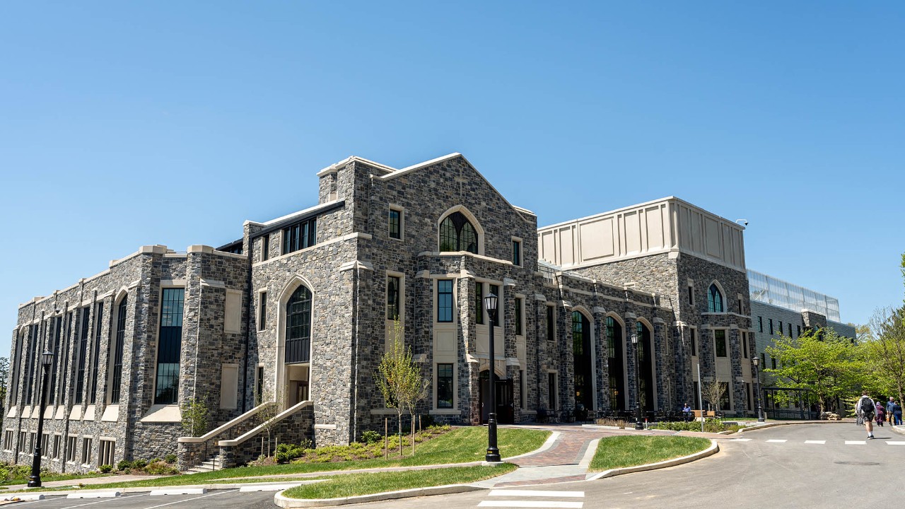 Rendering of exterior of expanded CEER building.